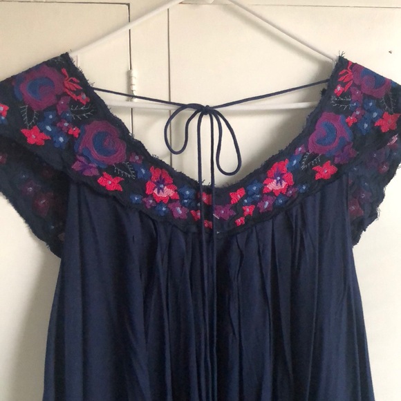 The Flower Embroidered Mini Dress - Picture 6 of 7